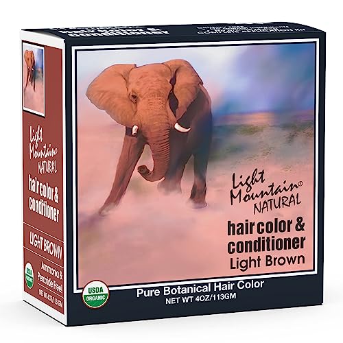 Light Mountain Henna Hair Color - Nourishing Organic Dye, Chemical-Free, 4 Oz