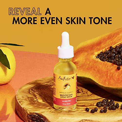 SheaMoisture Face Serum - Hydrating Papaya & Vitamin C for Brighter, Even Skin Tone - 1 oz