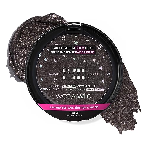 wet n wild Color Changing Blush - Ph-Activated, Creamy Application, Vegan - Berry But Black