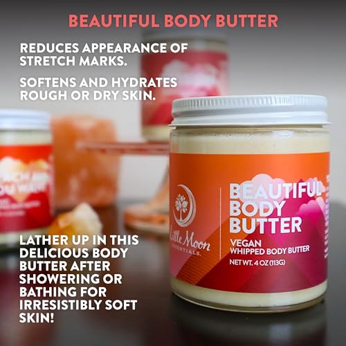 Little Moon Essentials Body Butter - Nourishing Stretch Mark Cream with Cocoa Butter & Vitamin E