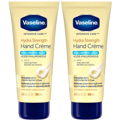 Vaseline Hand Cream - Hydrating Formula with Hyaluronic Acid & Shea Butter - 3.4oz (Pack of 2)