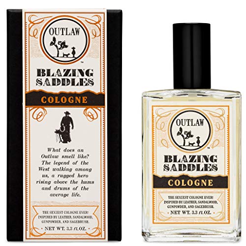 Outlaw Soaps Blazing Saddles Cologne - Bold Leather & Sagebrush Scent, Cruelty-Free - 3.4oz