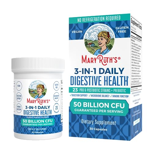 MaryRuth's Probiotic for Digestive Health - 50 Billion CFU, Vegan, Non-GMO, 0.5oz Powder