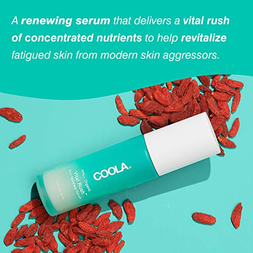 COOLA Face Serum - Revitalizing Skin Renewal with Vitamin C & Hyaluronic Acid - 1 Fl Oz