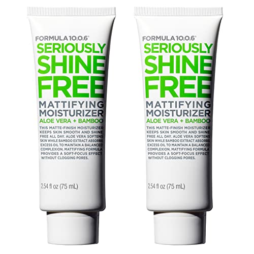 Formula 10.0.6 Moisturizer - Shine-Free Matte Finish, Vegan, Cruelty-Free - 2 Pack