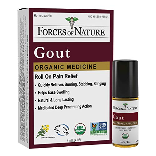 Forces of Nature Allergy Medicine - Organic Gout Relief, Fast Acting, Non-GMO - 4ml