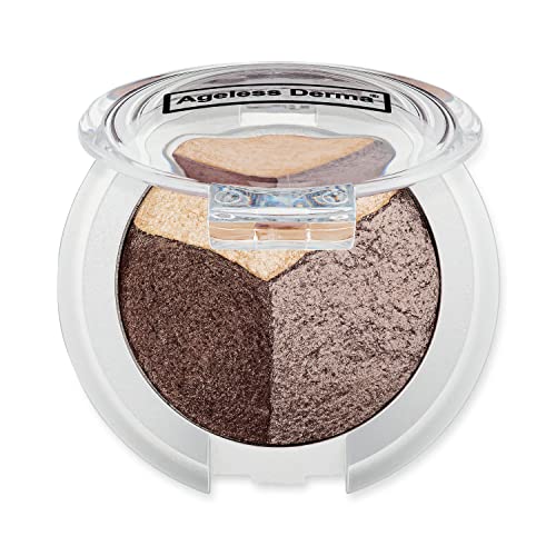 Ageless Derma Baked Eyeshadow Trio - Rich Pigmentation, Vegan & Natural Ingredients - Bronze