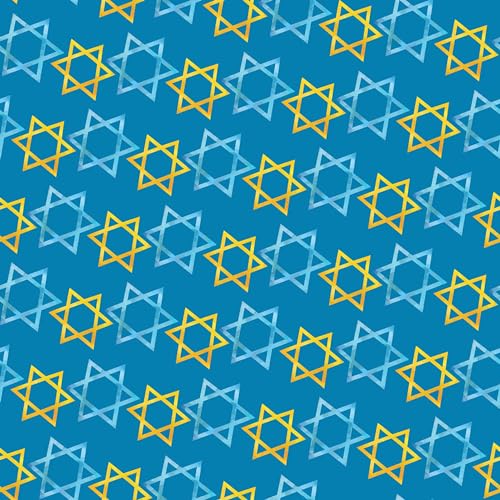 Waterleaf Paper Co. Gift Wrap - 100% Dissolvable, Premium Hanukkah Design - 16 Sq Ft