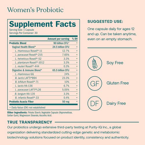True Grace Women's Multivitamin 40+ & Probiotic Bundle - Organic, Gluten & Soy Free - 30-Day Supply