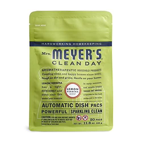 Mrs. Meyer's Automatic Dishwasher Pods - Sparkling Clean, Cruelty-Free, Lemon Verbena - 20 Count