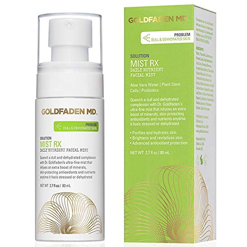 GOLDFADEN MD Face Mist RX - Hydrating, Revitalizing Spray with Aloe & Antioxidants - 2.0 fl oz