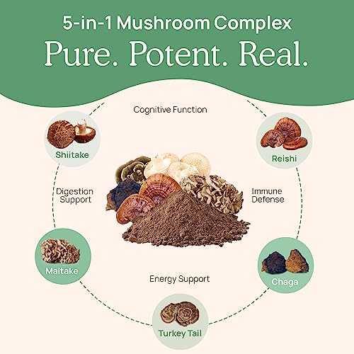 Real Mushrooms Mushroom Supplement Bundle - Boosts Mental Clarity & Immune Support - 150ct