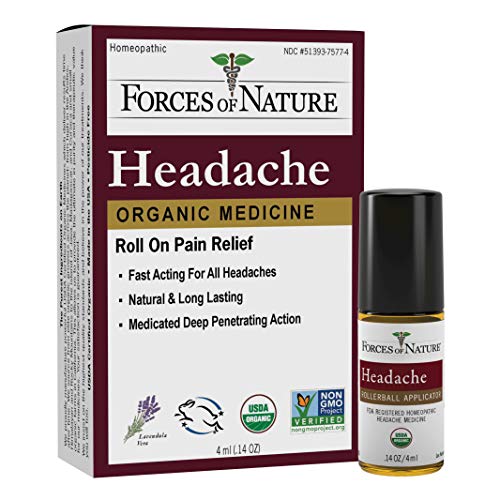 Forces of Nature Headache Balm - Fast Relief from Tension & Stress, Organic Ingredients - 4ml