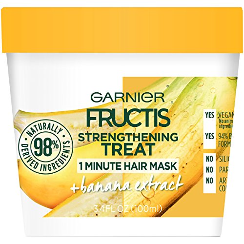 Garnier Fructis Hair Mask - Strengthens and Softens with 98% Naturally Derived Ingredients - 3.4oz