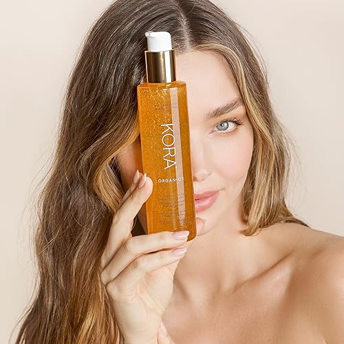 KORA Organics Turmeric Glow Foaming Cleanser - Nourishes & Purifies, Certified Organic - 5.07oz