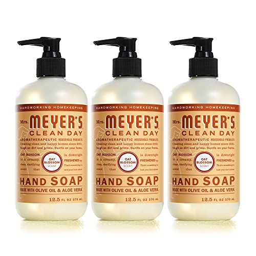 Mrs. Meyer's Clean Day Hand Soap - Nourishing Oat Blossom, Essential Oils, 12.5 fl. oz - Pack of 3