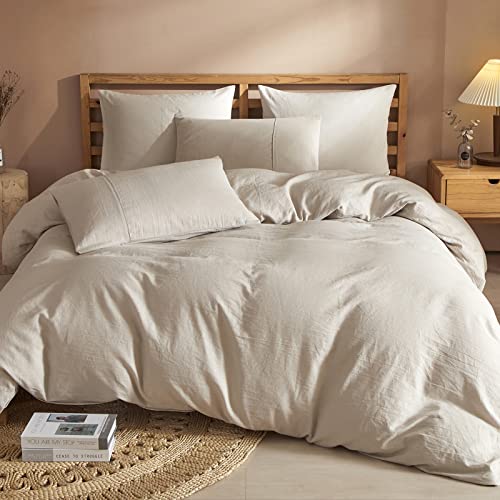 Grassix 100% Linen Duvet Cover - Breathable Comfort for Hot Sleepers, OEKO-TEX Certified - King Size