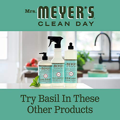 Mrs. Meyer's All-Purpose Cleaner Spray - Fresh Basil Scent, Cruelty-Free, 16 fl. oz - Pack of 3