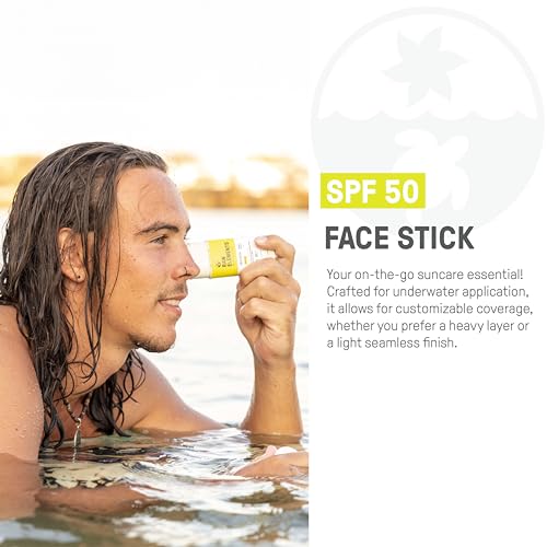 Raw Elements Face Stick Sunscreen SPF 50 - Broad Spectrum, Reef Safe, Water Resistant - 1 oz