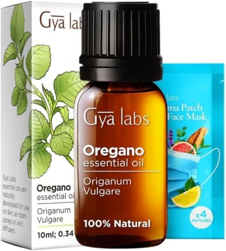 Gya Labs Oregano Essential Oil - Nourishing for Skin & Nails, Aromatherapy Blend - 0.34 Fl Oz