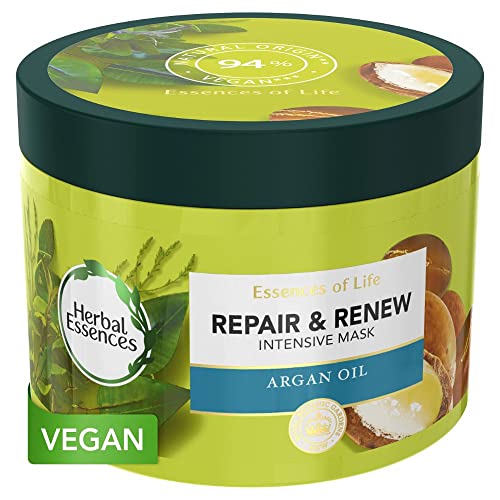 Herbal Essences Argan Oil Hair Mask - Deep Nourishment & Repair for Dry Hair, Vegan - 450ml