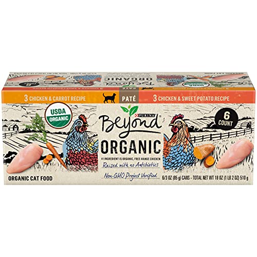 Purina Beyond Organic Dog Food Variety Pack - High Protein, Non-GMO, No Artificial Additives - 6x3oz