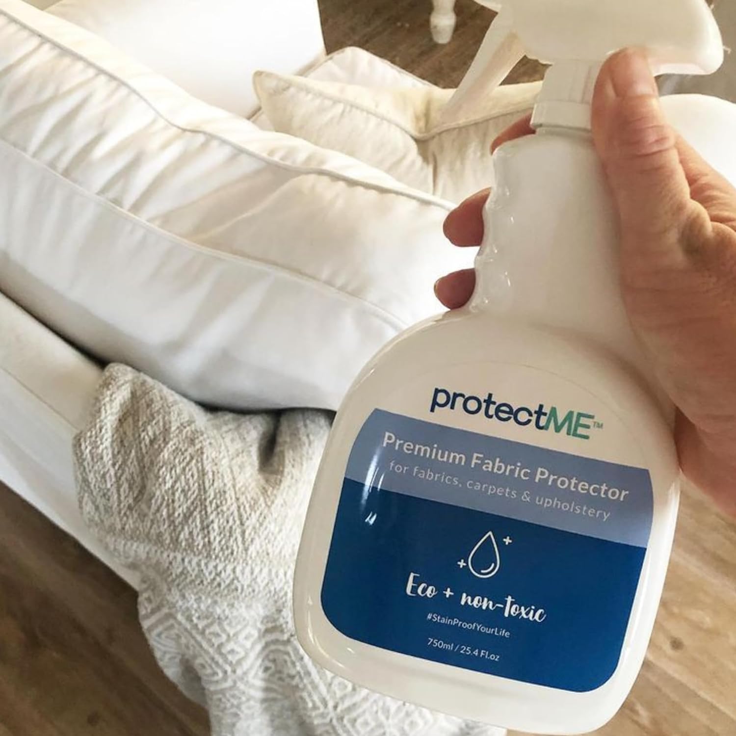 protectME Fabric Protector - Non-Toxic Stain Guard, UV Stable Barrier - 25.4 fl. oz.