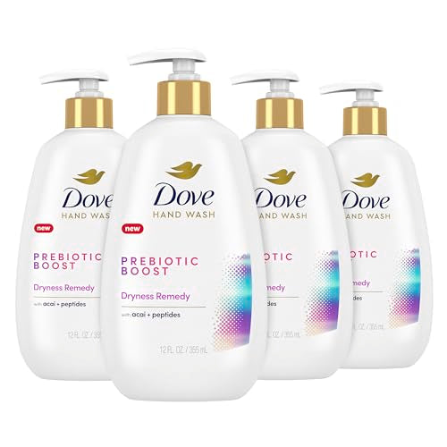 Dove Prebiotic Boost Hand Soap - Nourishing Moisture, Restores Skin Barrier - 12 oz, 4 Count