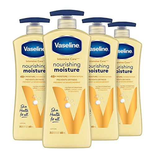 Vaseline Intensive Care Body Lotion - Deeply Nourishing, Hydrating Lipids & Oat Extract - 20.3oz