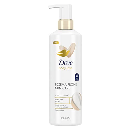 Dove Body Love Body Wash - Soothes Eczema-Prone Skin, Fragrance-Free, 10x Moisture - 17.5oz