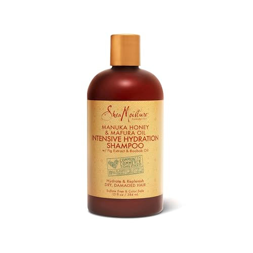 SheaMoisture Intensive Hydration Shampoo - Restores Moisture, Manuka Honey & Mafura Oil - 13oz