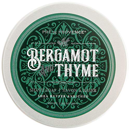 Pre de Provence Shaving Soap - Moisturizing Shea Butter for Smooth Skin - 150g Tin