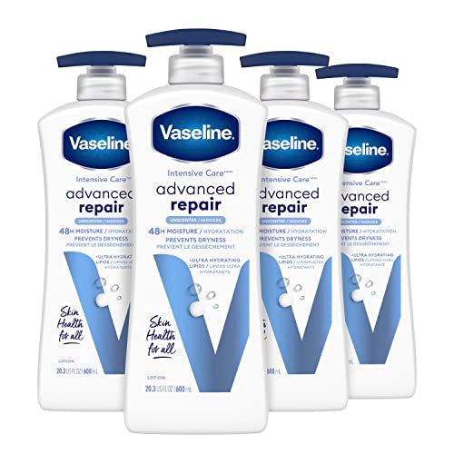 Vaseline Intensive Care Body Lotion - Repairs Extremely Dry Skin, Non-Greasy Formula - 20.3oz