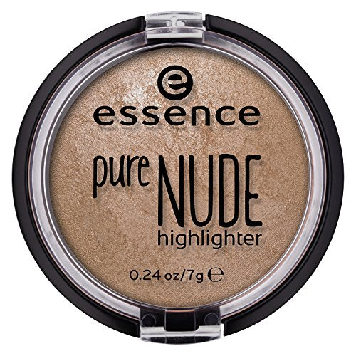 essence Pure NUDE Highlighter - Natural Glow, Vegan & Cruelty Free - Beige, 10 Be My Highlight