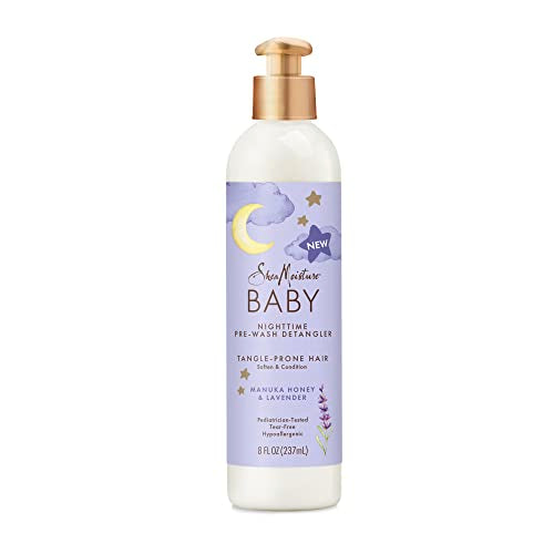 SheaMoisture Baby Shampoo Detangler - Softens Tangles, Manuka Honey & Lavender - 8oz