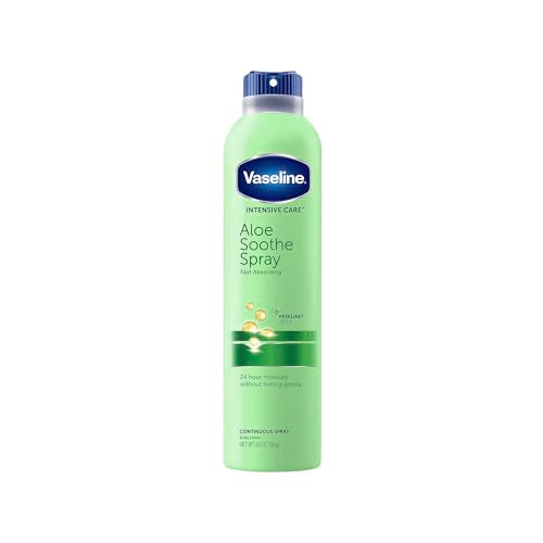 Vaseline Intensive Care Aloe Soothe Spray - Fast-Absorbing Moisturizer, Non-Greasy - 6.5 Oz