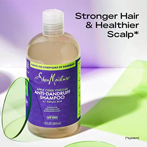 SheaMoisture Anti-Dandruff Shampoo - Strengthens Hair, Nourishes Scalp - Apple Cider Vinegar, 13oz