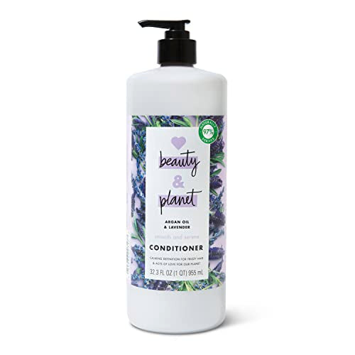 Love Beauty and Planet Conditioner - Frizz Control, Argan Oil & Lavender, Vegan - 32.3oz