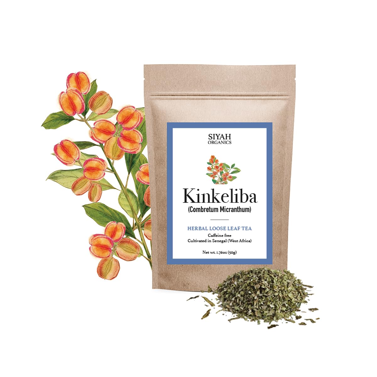 Herbal Supplements | Kinkeliba Tea Leaves, Capsules, & Tea Bags