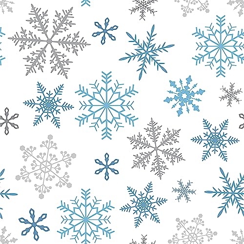 Waterleaf Paper Co. Dissolvable Gift Wrap - Compostable, Unique Snowflake Design - 10 Sq Ft