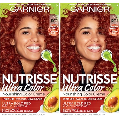 Garnier Hair Color Nutrisse Ultra Color - Nourishing, Long-Lasting Bold R3 Auburn - 2 Count