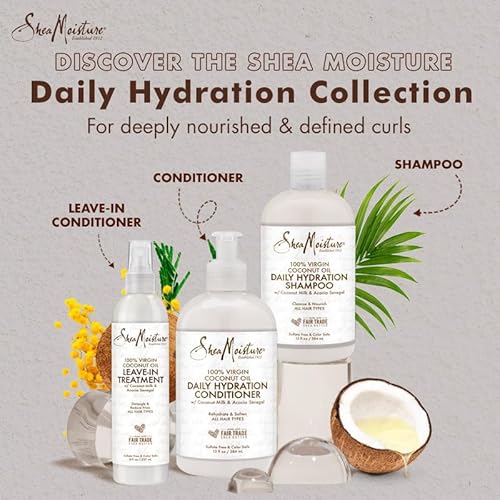 SheaMoisture Daily Hydrating Conditioner - Softens, Detangles, Fair Trade Shea Butter - 13oz