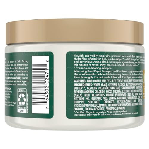 SheaMoisture Hair Mask - Strengthens & Moisturizes with Amla Oil, HydroPlex Infusion - 11oz