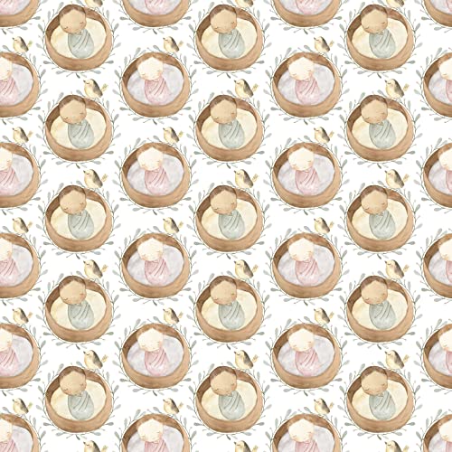 Waterleaf Paper Co. Dissolvable Gift Wrap - 100% Plant-Based, Unique Floral Design - 4 Sq Ft