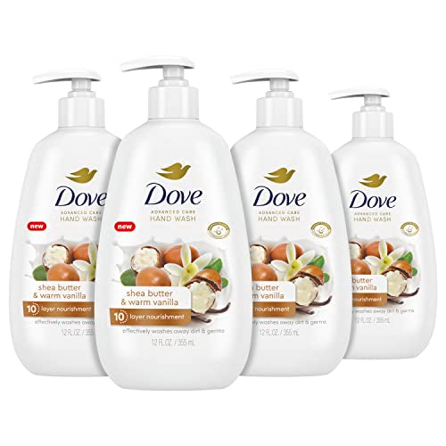 Dove Advanced Care Hand Wash - Moisturizes & Cleanses, Nourishing Shea Butter & Vanilla - 12oz