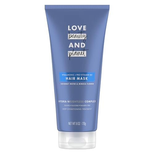Love Beauty and Planet Hair Mask - Deep Conditioning, 3X Hydration, Vegan Formula - 6 oz