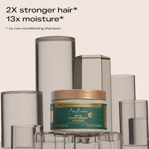 SheaMoisture Hair Mask - Strengthens & Moisturizes with Amla Oil, HydroPlex Infusion - 11oz