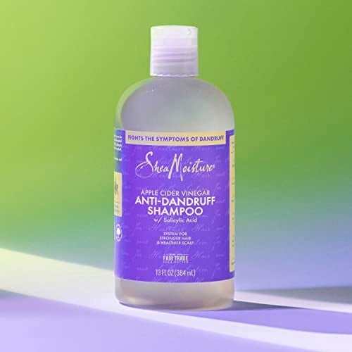 SheaMoisture Anti-Dandruff Shampoo - Strengthens Hair, Nourishes Scalp - Apple Cider Vinegar, 13oz