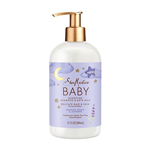 SheaMoisture Kids Shampoo & Bath Milk - Gentle Cleansing, Manuka Honey & Lavender - 13oz