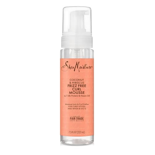 SheaMoisture Curl Mousse - Frizz Control, Shine Enhancer with Fair Trade Shea Butter - 7.5oz